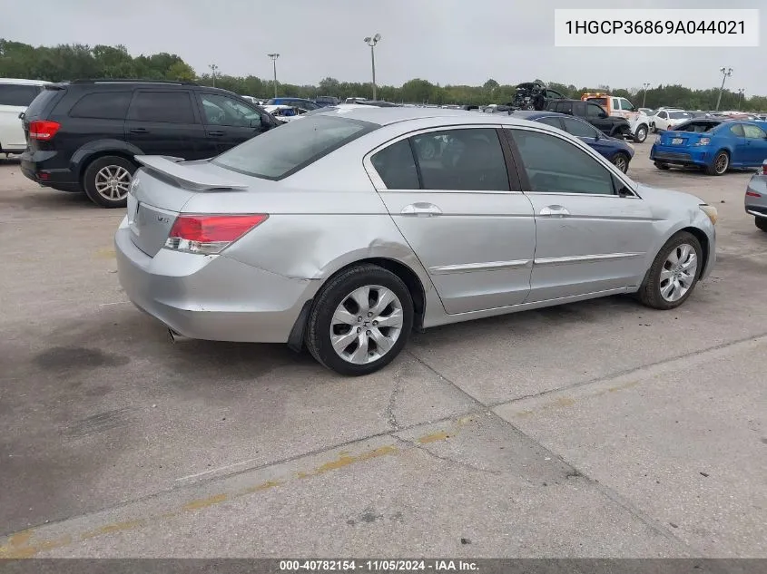 2009 Honda Accord 3.5 Ex-L VIN: 1HGCP36869A044021 Lot: 40782154