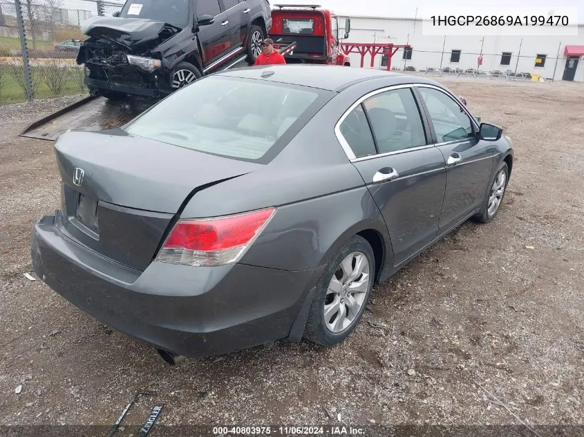 2009 Honda Accord 2.4 Ex-L VIN: 1HGCP26869A199470 Lot: 40803975