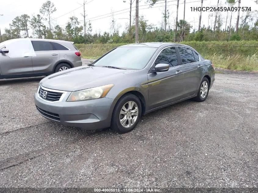 2009 Honda Accord 2.4 Lx-P VIN: 1HGCP26459A097574 Lot: 40805013