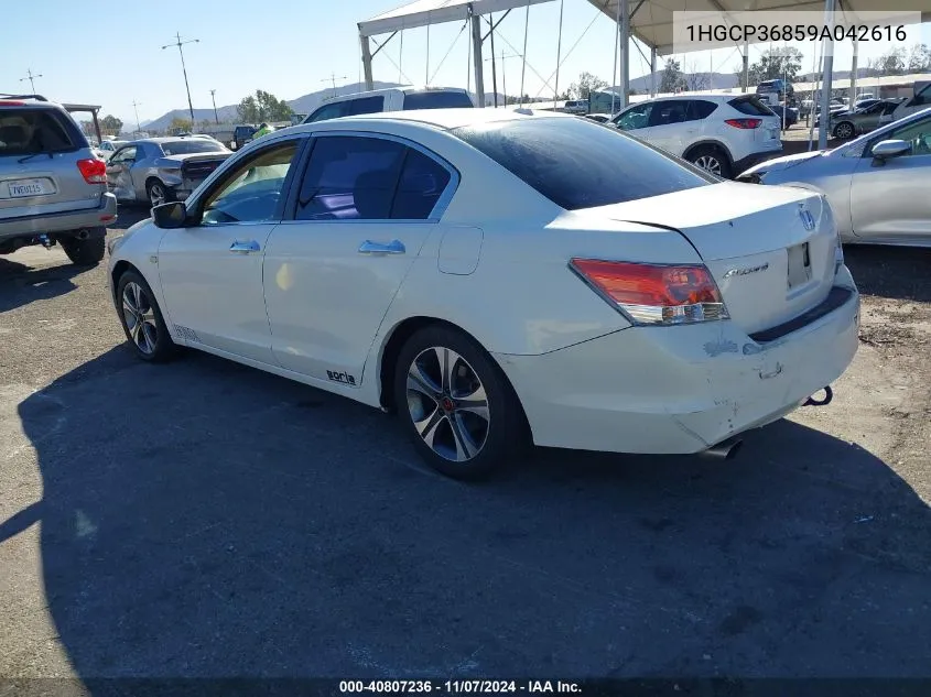 2009 Honda Accord 3.5 Ex-L VIN: 1HGCP36859A042616 Lot: 40807236