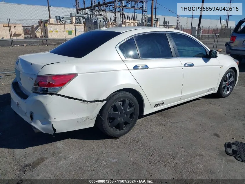 2009 Honda Accord 3.5 Ex-L VIN: 1HGCP36859A042616 Lot: 40807236