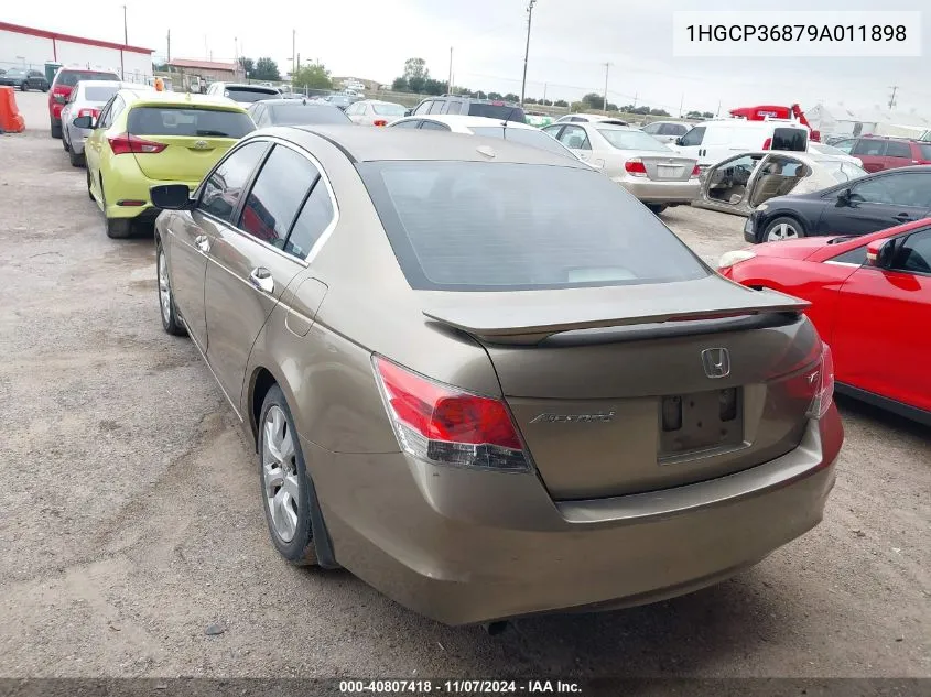 2009 Honda Accord 3.5 Ex-L VIN: 1HGCP36879A011898 Lot: 40807418