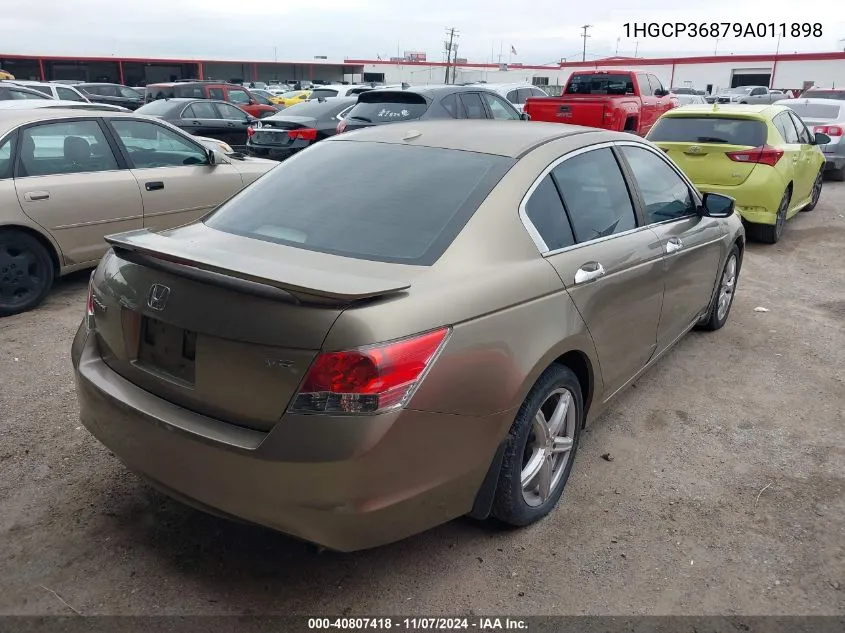 2009 Honda Accord 3.5 Ex-L VIN: 1HGCP36879A011898 Lot: 40807418