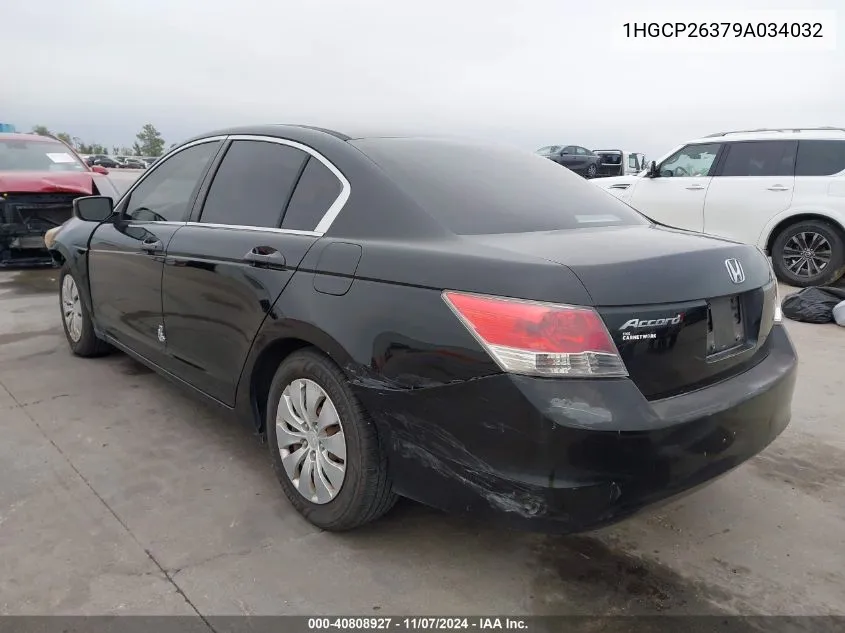 2009 Honda Accord 2.4 Lx VIN: 1HGCP26379A034032 Lot: 40808927