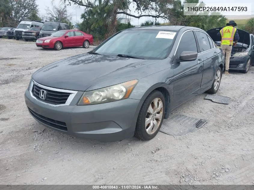 2009 Honda Accord 2.4 Ex-L VIN: 1HGCP26849A147593 Lot: 40810843