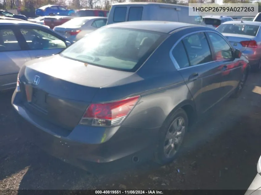 2009 Honda Accord 2.4 Ex VIN: 1HGCP26799A027263 Lot: 40819551