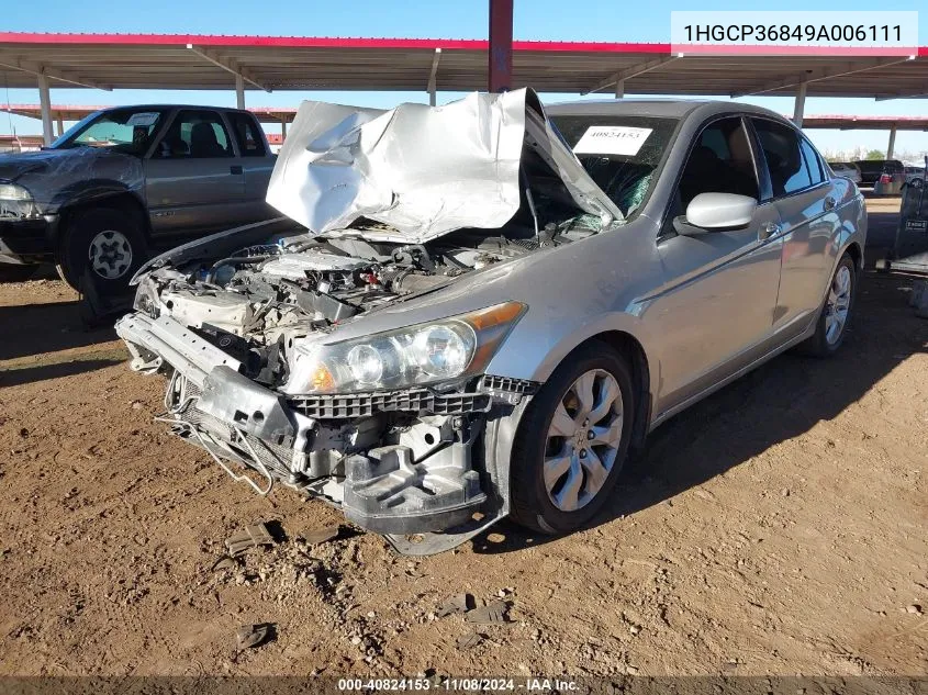 2009 Honda Accord 3.5 Ex-L VIN: 1HGCP36849A006111 Lot: 40824153