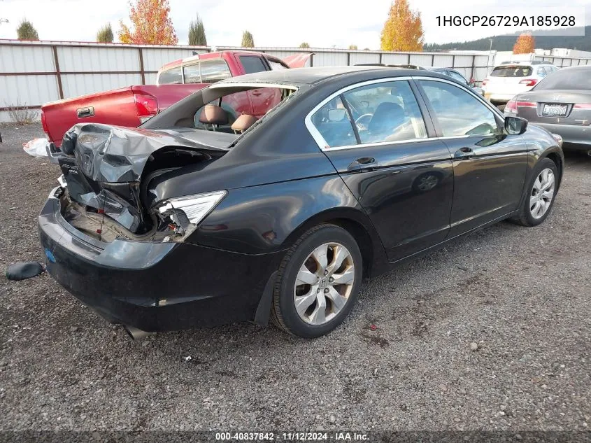 2009 Honda Accord 2.4 Ex VIN: 1HGCP26729A185928 Lot: 40837842