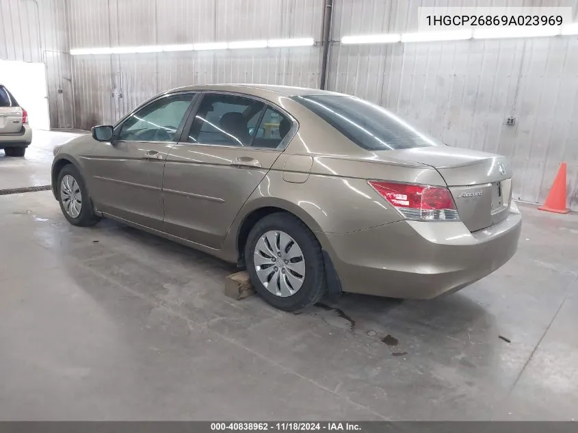 2009 Honda Accord 2.4 Ex-L VIN: 1HGCP26869A023969 Lot: 40838962