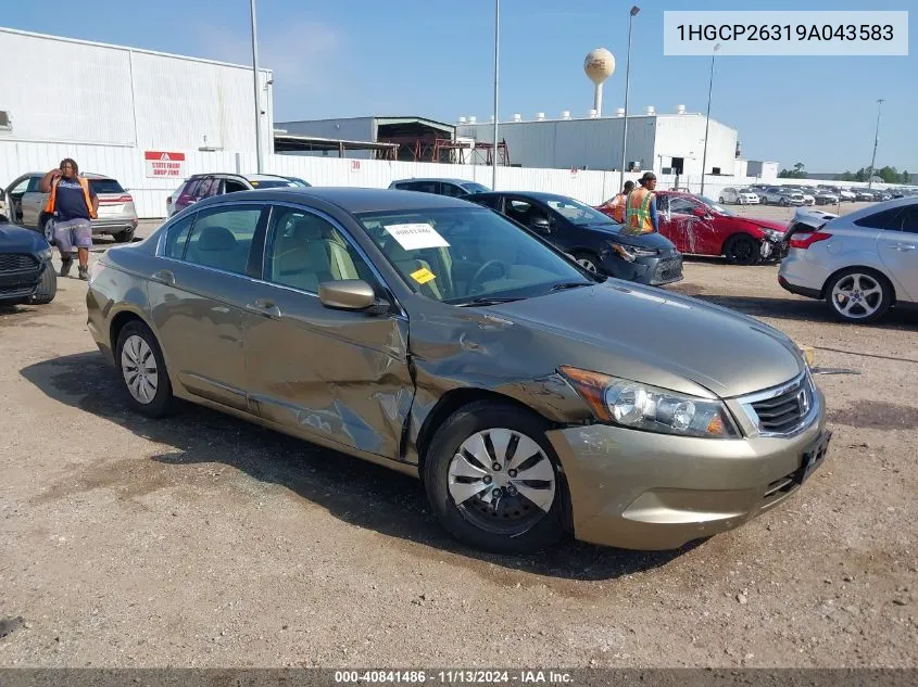 1HGCP26319A043583 2009 Honda Accord 2.4 Lx