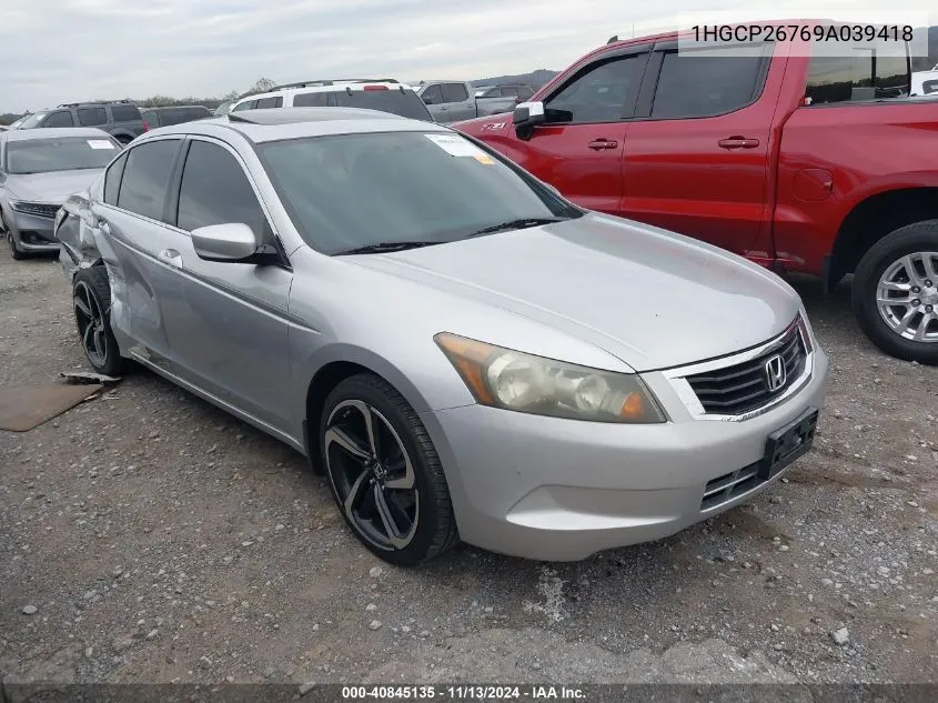 1HGCP26769A039418 2009 Honda Accord 2.4 Ex