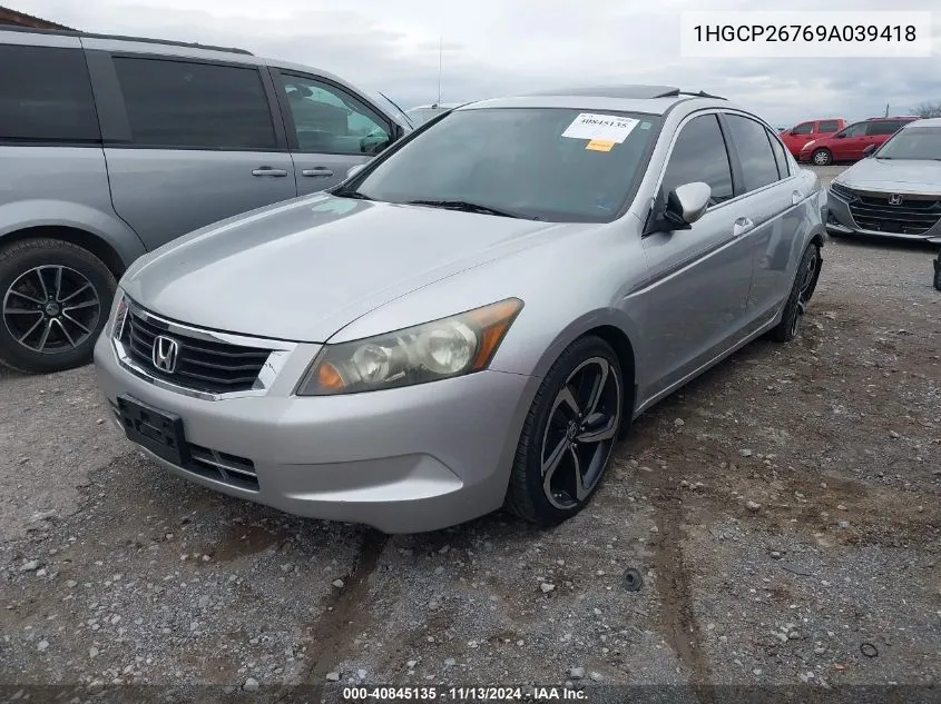 1HGCP26769A039418 2009 Honda Accord 2.4 Ex