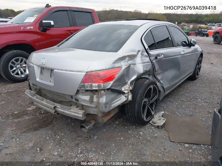 1HGCP26769A039418 2009 Honda Accord 2.4 Ex