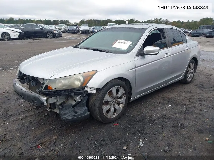 2009 Honda Accord 2.4 Ex VIN: 1HGCP26739A048349 Lot: 40860021