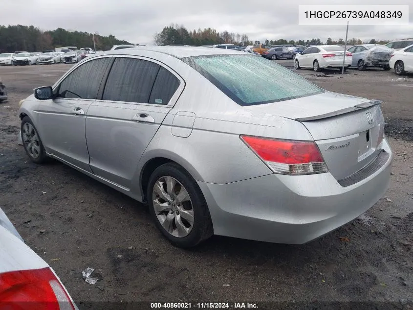 2009 Honda Accord 2.4 Ex VIN: 1HGCP26739A048349 Lot: 40860021