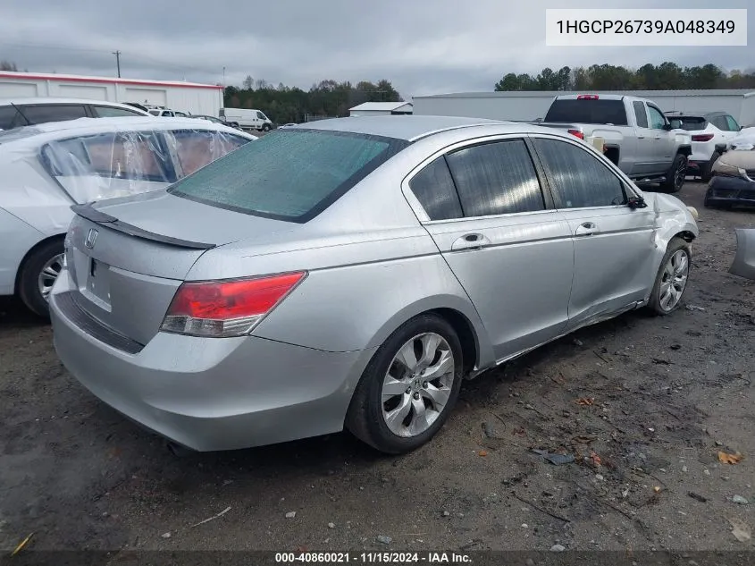 2009 Honda Accord 2.4 Ex VIN: 1HGCP26739A048349 Lot: 40860021