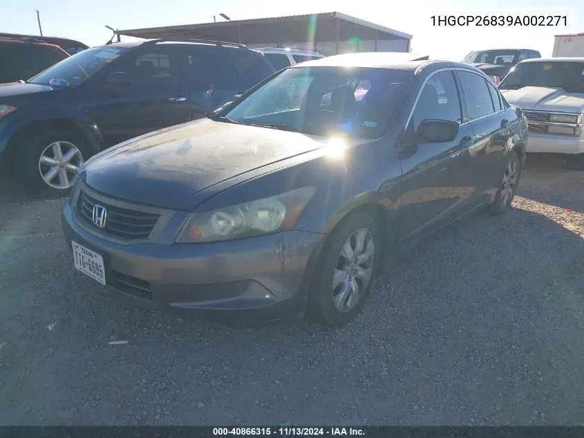 2009 Honda Accord 2.4 Ex-L VIN: 1HGCP26839A002271 Lot: 40866315