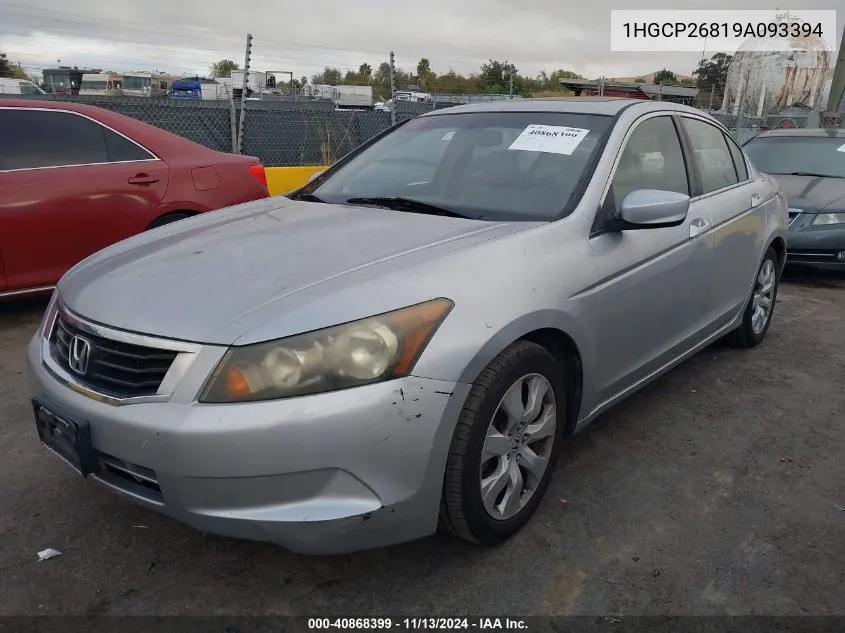 2009 Honda Accord 2.4 Ex-L VIN: 1HGCP26819A093394 Lot: 40868399