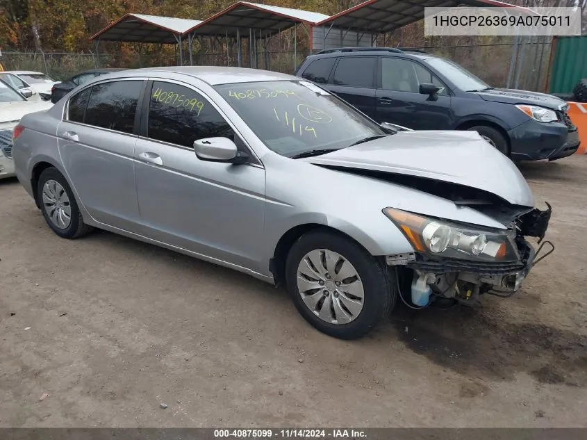 2009 Honda Accord 2.4 Lx VIN: 1HGCP26369A075011 Lot: 40875099