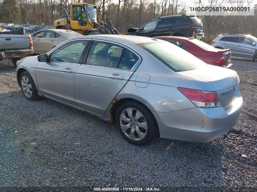 2009 Honda Accord 2.4 Ex-L VIN: 1HGCP26819A090091 Lot: 40880988