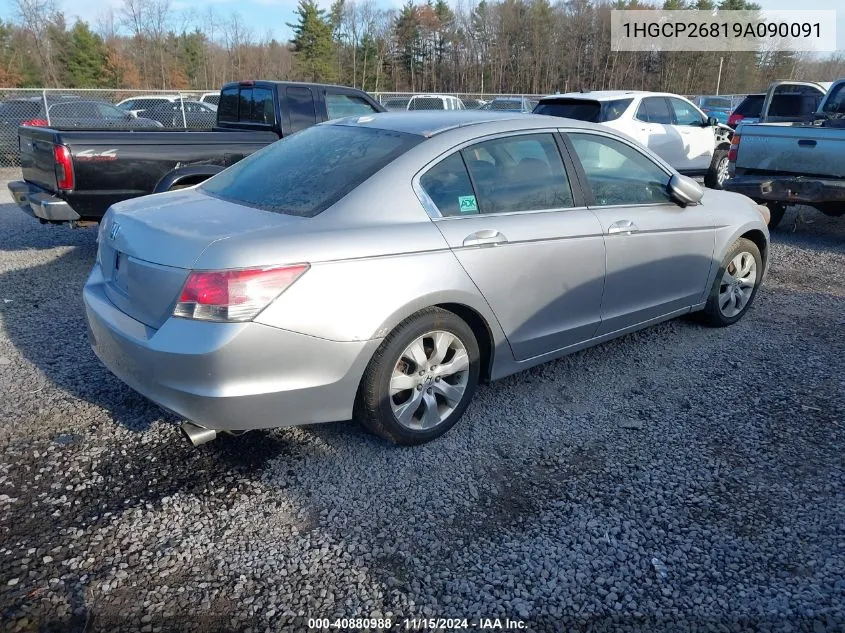 2009 Honda Accord 2.4 Ex-L VIN: 1HGCP26819A090091 Lot: 40880988