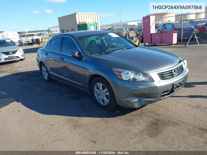 2009 Honda Accord 2.4 Lx-P VIN: 1HGCP264X9A097568 Lot: 40891636