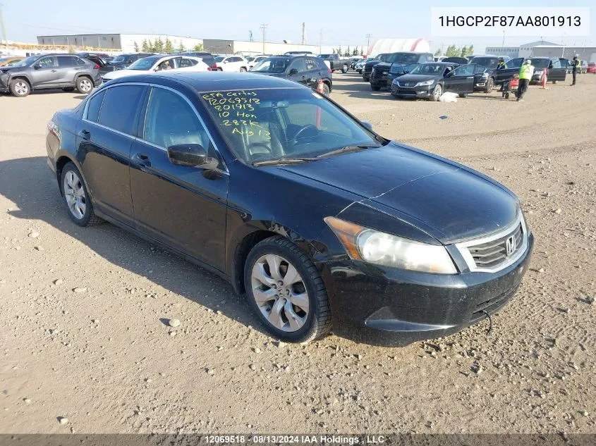 2010 Honda Accord Sedan VIN: 1HGCP2F87AA801913 Lot: 12069518