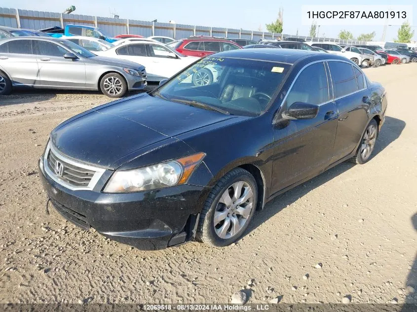 2010 Honda Accord Sedan VIN: 1HGCP2F87AA801913 Lot: 12069518