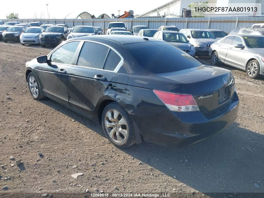 1HGCP2F87AA801913 2010 Honda Accord Sedan