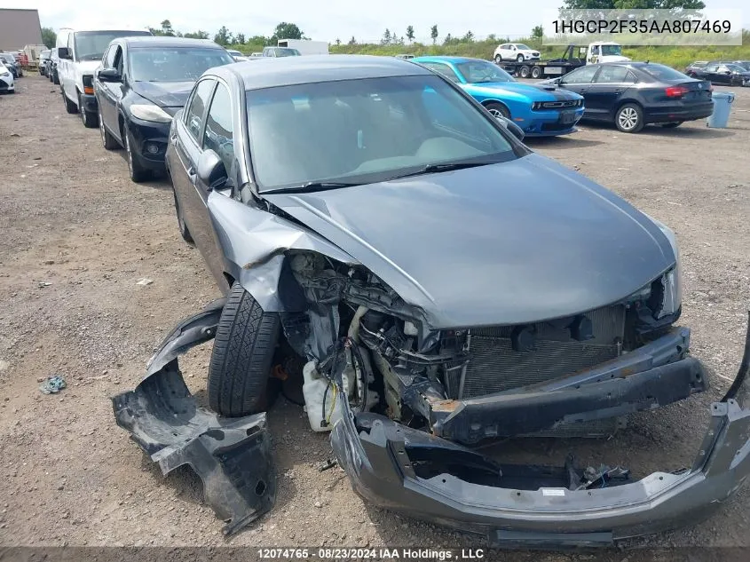 1HGCP2F35AA807469 2010 Honda Accord Lx