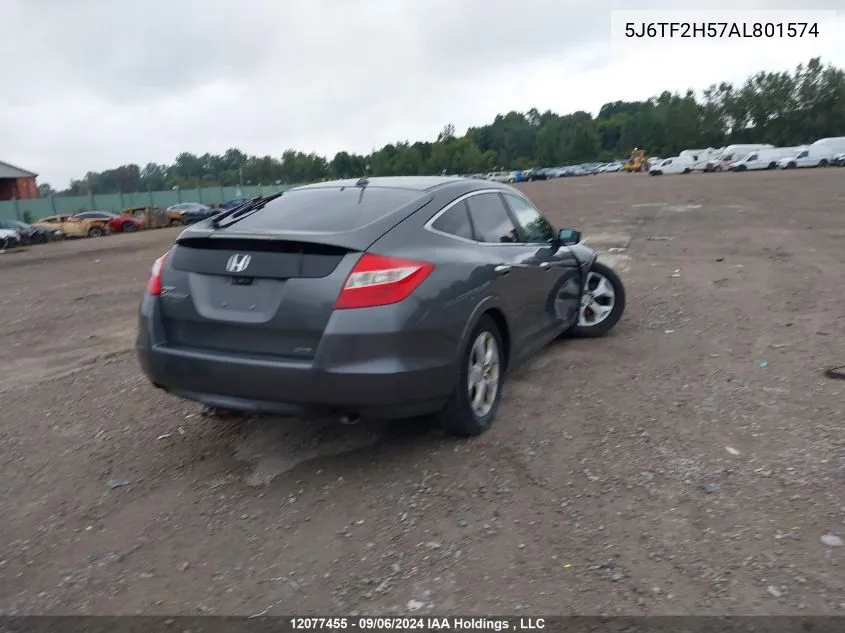 2010 Honda Accord Crosstour VIN: 5J6TF2H57AL801574 Lot: 12077455