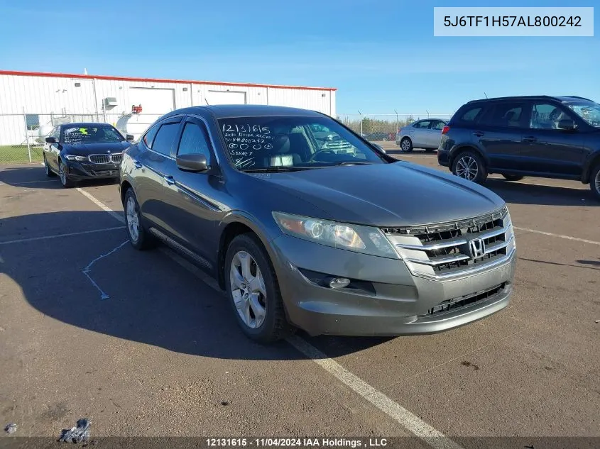 2010 Honda Accord Crosstour VIN: 5J6TF1H57AL800242 Lot: 12131615