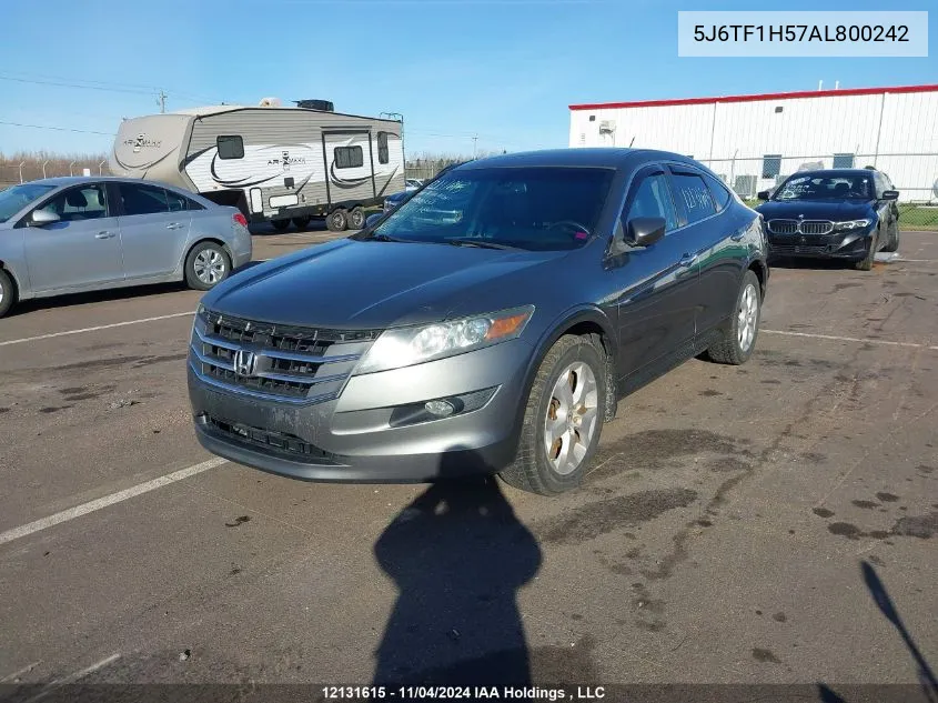 2010 Honda Accord Crosstour VIN: 5J6TF1H57AL800242 Lot: 12131615