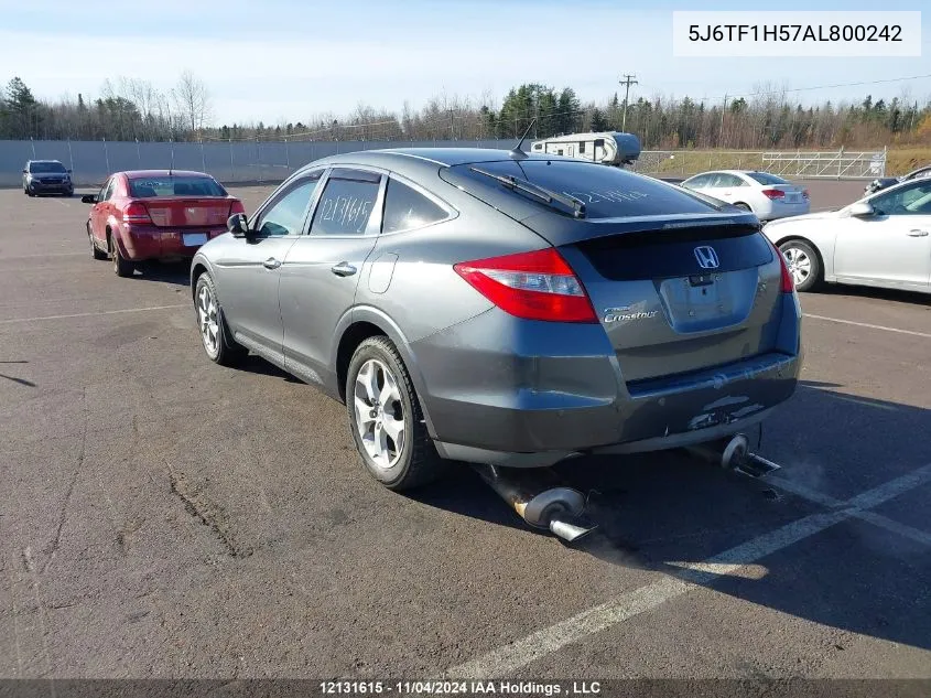 2010 Honda Accord Crosstour VIN: 5J6TF1H57AL800242 Lot: 12131615