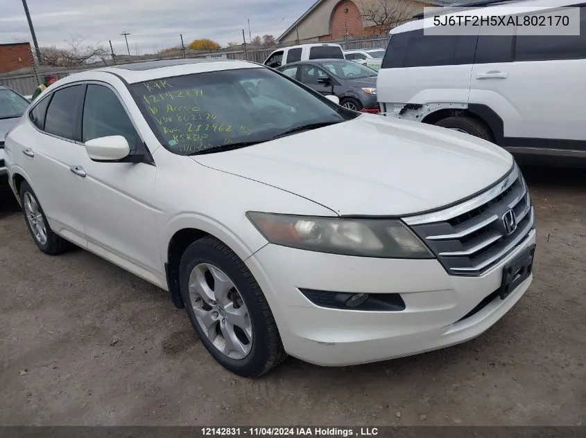 2010 Honda Accord Crosstour VIN: 5J6TF2H5XAL802170 Lot: 12142831