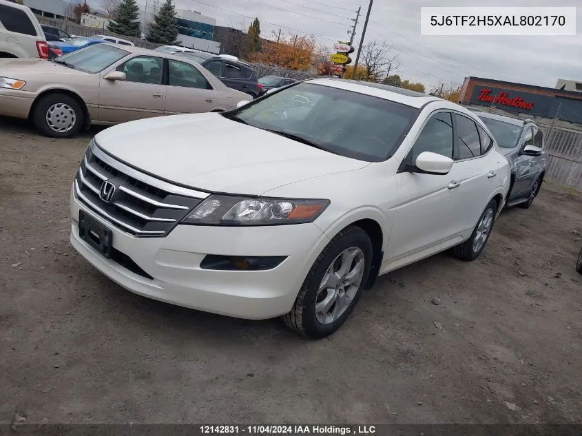 2010 Honda Accord Crosstour VIN: 5J6TF2H5XAL802170 Lot: 12142831