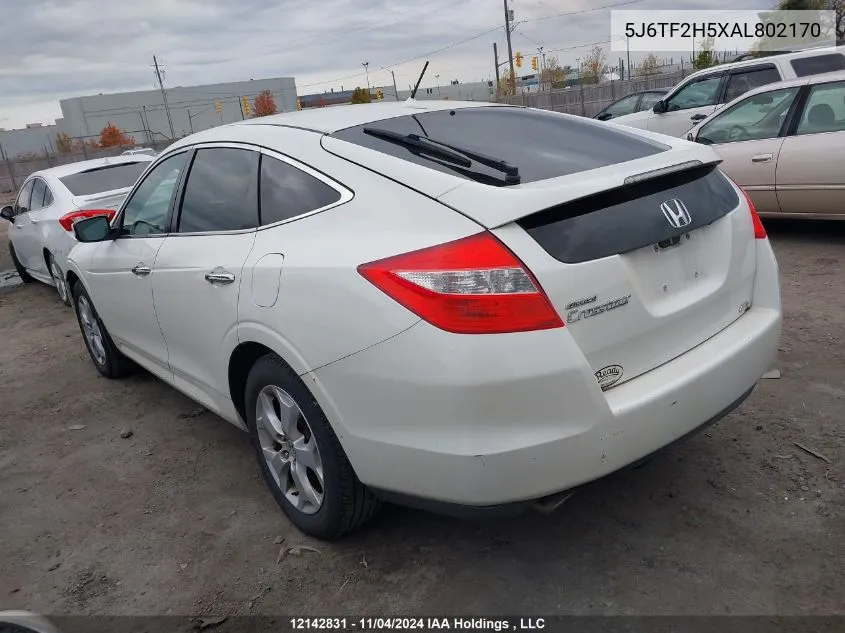 2010 Honda Accord Crosstour VIN: 5J6TF2H5XAL802170 Lot: 12142831