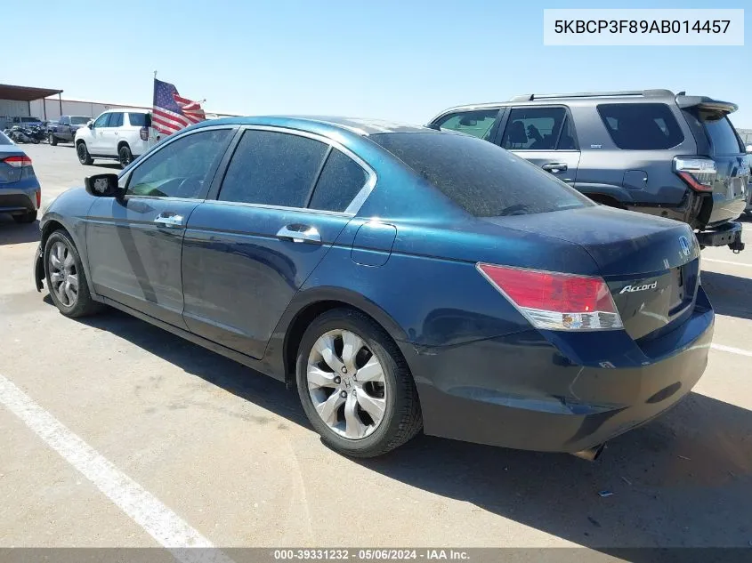 2010 Honda Accord 3.5 Ex-L VIN: 5KBCP3F89AB014457 Lot: 39331232