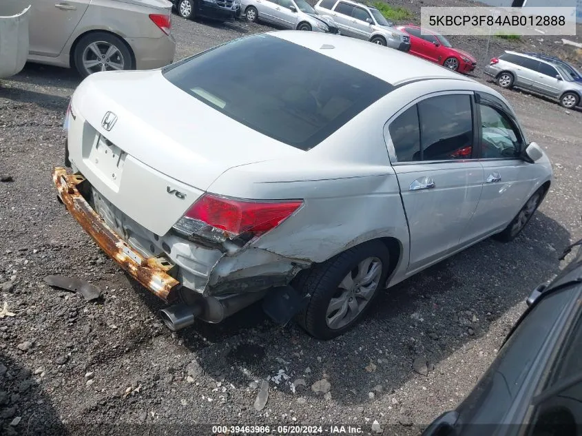 5KBCP3F84AB012888 2010 Honda Accord 3.5 Ex-L