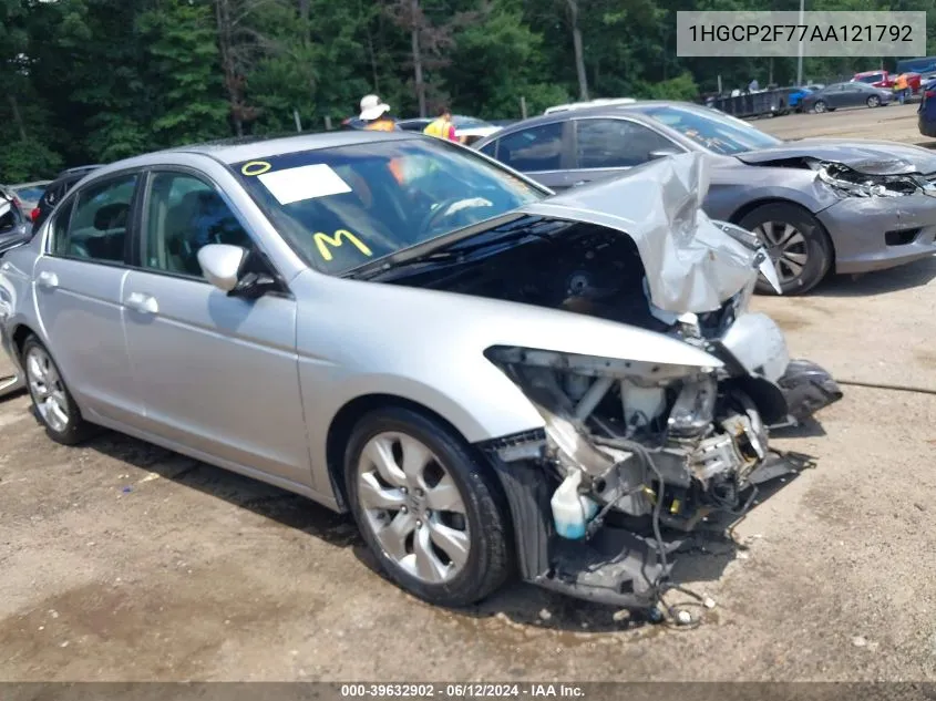 1HGCP2F77AA121792 2010 Honda Accord 2.4 Ex