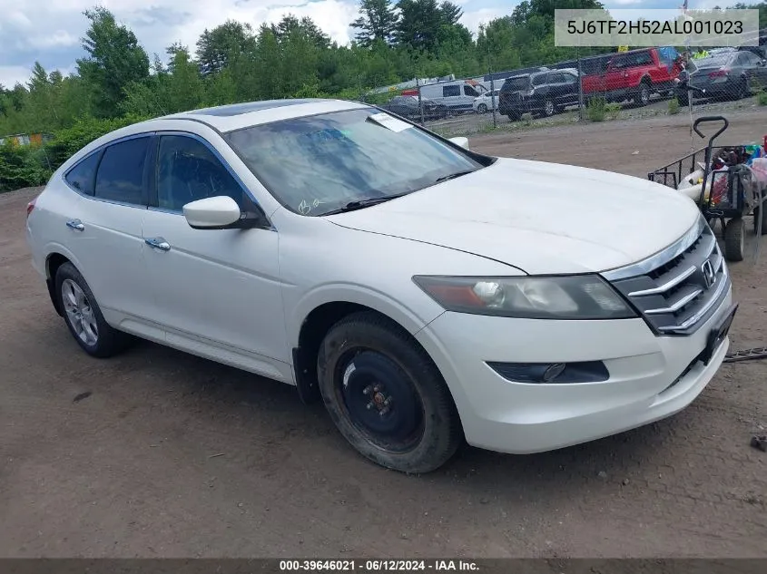 5J6TF2H52AL001023 2010 Honda Accord Crosstour Ex-L