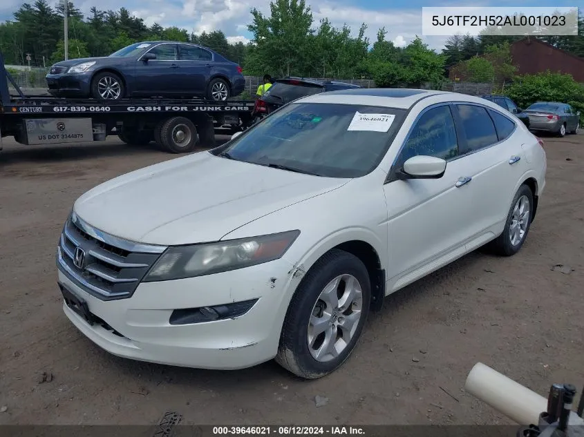 5J6TF2H52AL001023 2010 Honda Accord Crosstour Ex-L