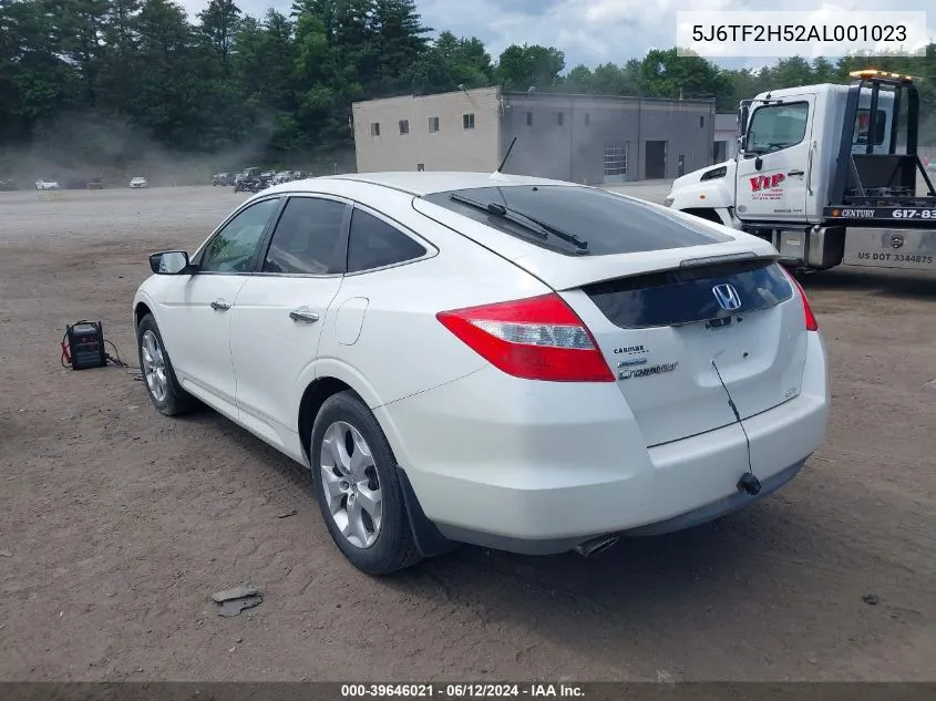 2010 Honda Accord Crosstour Ex-L VIN: 5J6TF2H52AL001023 Lot: 39646021