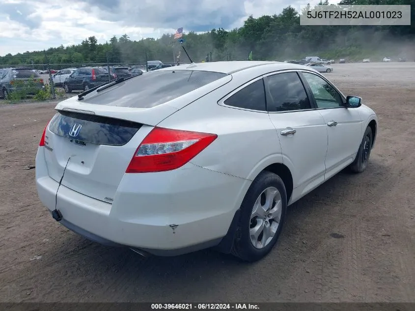 2010 Honda Accord Crosstour Ex-L VIN: 5J6TF2H52AL001023 Lot: 39646021