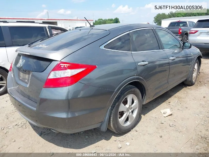 2010 Honda Accord Crosstour Ex VIN: 5J6TF1H30AL005306 Lot: 39658643