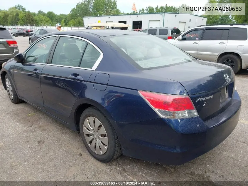 1HGCP2F37AA060683 2010 Honda Accord 2.4 Lx