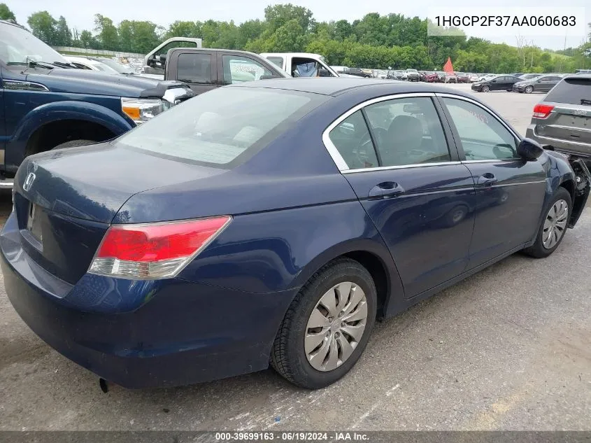 1HGCP2F37AA060683 2010 Honda Accord 2.4 Lx