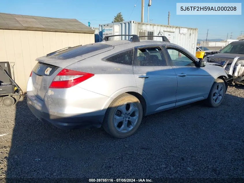 2010 Honda Accord Crosstour Ex-L VIN: 5J6TF2H59AL000208 Lot: 39785116