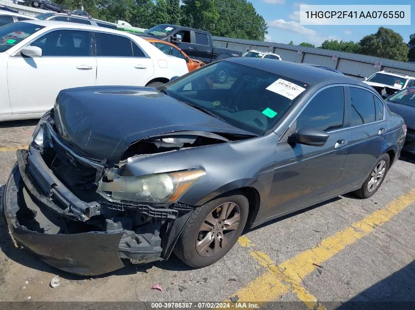 1HGCP2F41AA076550 2010 Honda Accord 2.4 Lx-P