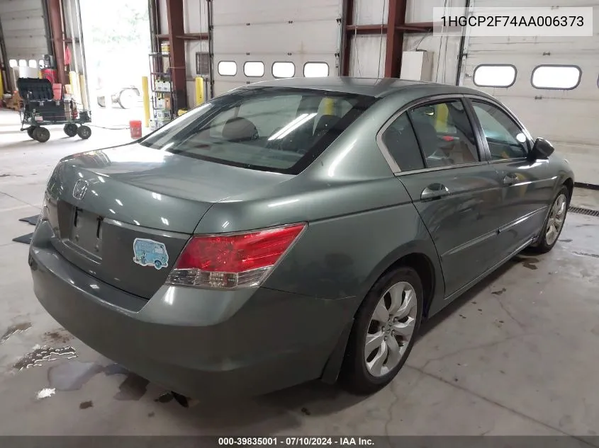 1HGCP2F74AA006373 2010 Honda Accord 2.4 Ex